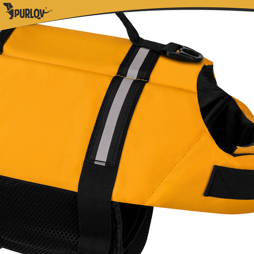Flytväst för Hund S – Hundflytväst med Handtag, Reflex & Koppelfäste