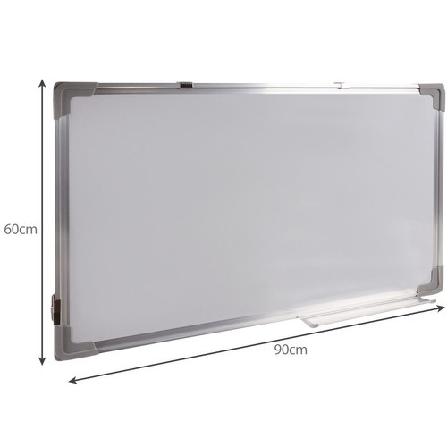 Whiteboard 60 x 90 cm – Magnetisk Skrivtavla med Aluminiumram & Tillbehör