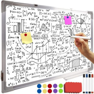 Whiteboard 60 x 90 cm – Magnetisk Skrivtavla med Aluminiumram & Tillbehör