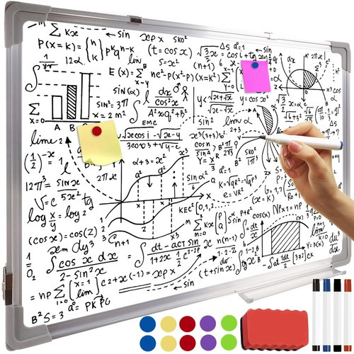 Whiteboard 60 x 90 cm – Magnetisk Skrivtavla med Aluminiumram & Tillbehör