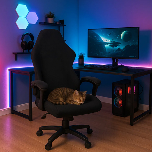 Gamingstolsöverdrag Universellt – Stretchöverdrag i 4 Delar