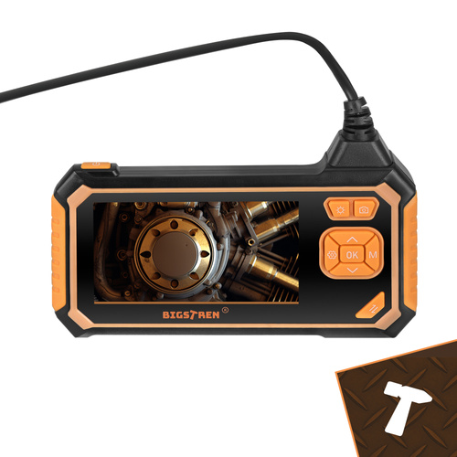 Inspektionskamera Endoskop 5 m – HD LCD med LED & IP67 Kamera