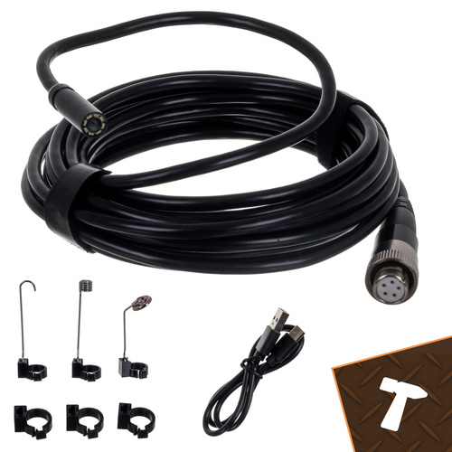 Inspektionskamera 5 m – Endoskop med 4,2" IPS-Skärm, LED & USB-C