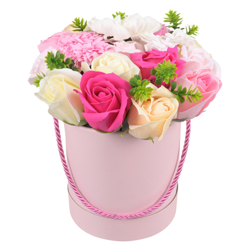 Blomsterbox med Konstgjorda Blommor – Dekorativ Blomlåda i Presentask