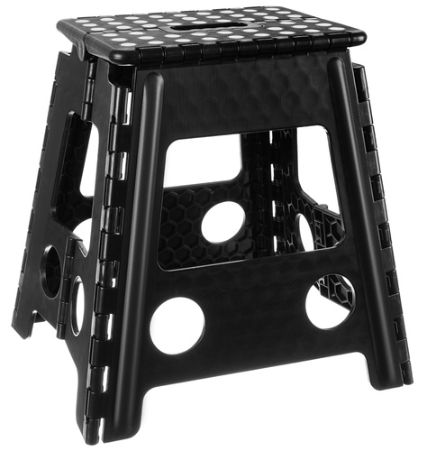 Hopfällbar Pall 39 cm – Fällpall med Halkskydd & Bärhandtag