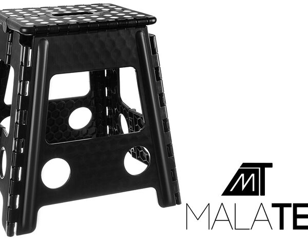 Hopfällbar Pall 39 cm – Fällpall med Halkskydd & Bärhandtag