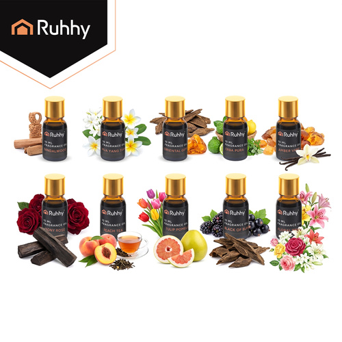 Doftoljor 10-pack 10 ml – Aromoljor för Diffuser, Aromalampa & Doftsten