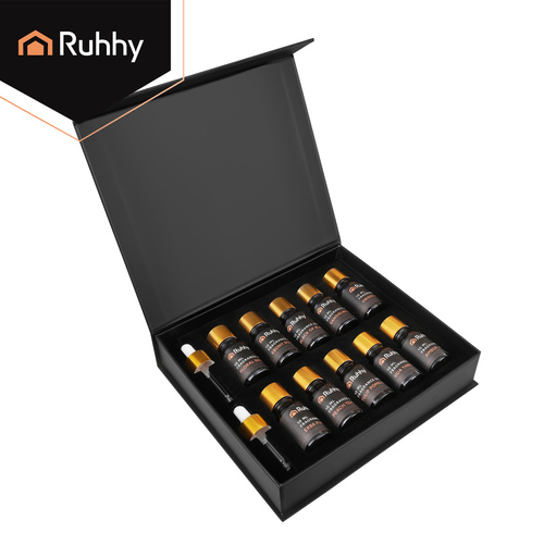 Doftoljor 10-pack 10 ml – Aromoljor för Diffuser, Aromalampa & Doftsten