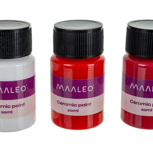 Glas- & Keramikfärg 12-pack 20 ml – Färger för Porslin, Glas & Dekoration