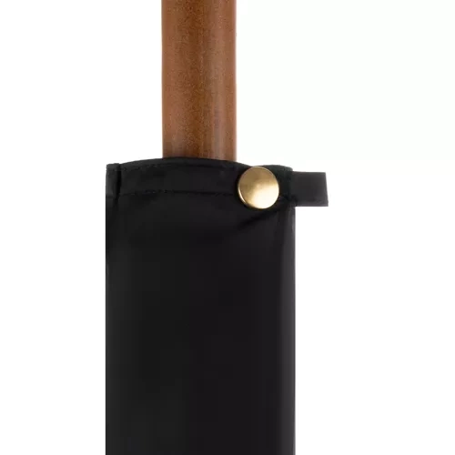 Vindstabilt Paraply 24 Spröt – Extra Stort Regnparaply med Trähandtag & Fodral