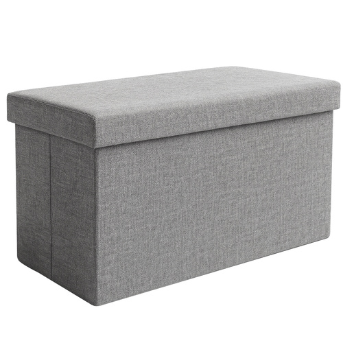 Sittpuff med Förvaring 54 L – Hopfällbar Sittpuff 60 x 30 x 30 cm