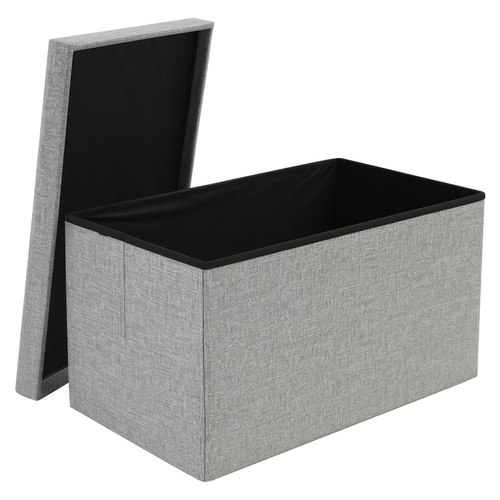 Sittpuff med Förvaring 110 L – Hopfällbar Sittpuff XXL 76 x 38 x 38 cm