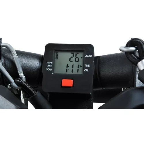 Träningsstepper med Träningsband – Stepmaskin med LCD-display & Justerbart Motstånd