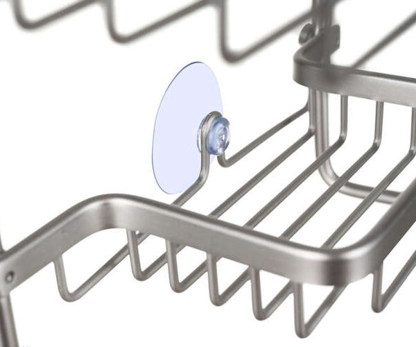 Hängande Duschhylla 3 Plan – Duschkorg i Aluminium med Sugkopp
