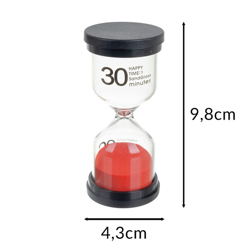 Timglas Set 6-pack – Färgglada Timglas för Tidsmätning & Aktiviteter