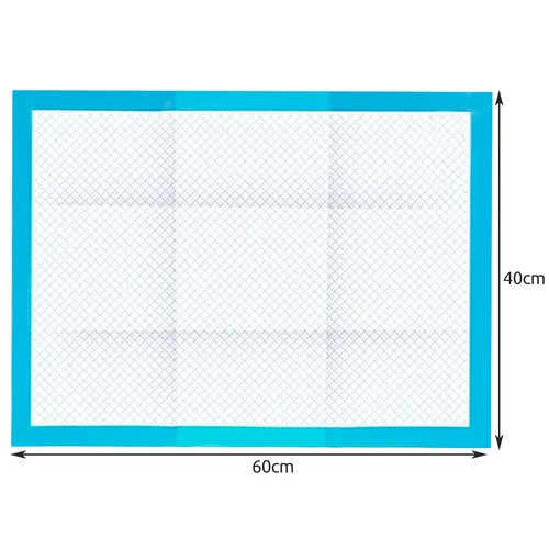 Hygienunderlägg 100-pack 60 x 40 cm – Absorberande Valpmattor med 30 Bajspåsar