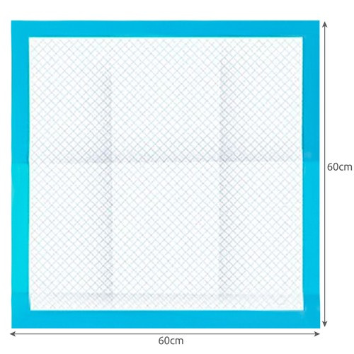 Hygienunderlägg 100-pack 60 x 60 cm – Absorberande Valpmattor med 30 Bajspåsar