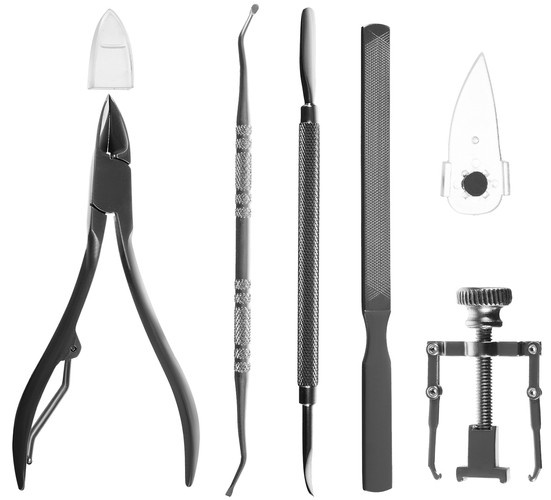 eng_pl_Ingrown-Toenail-Kit-15883_7.jpg Nagelvårdsset för Inåtväxande Tånagel – 7 Delar i Rostfritt Stål med Förvaringsask