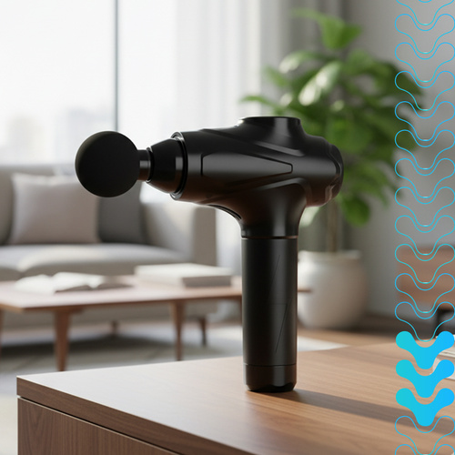 Massagepistol 45 W – Muskelmassage med 30 Intensitetsnivåer & 12 Massagehuvuden
