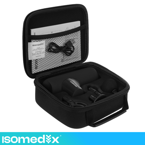 Mini Massagepistol – Handhållen Muskelmassage med 5 Lägen & 4 Massagehuvuden