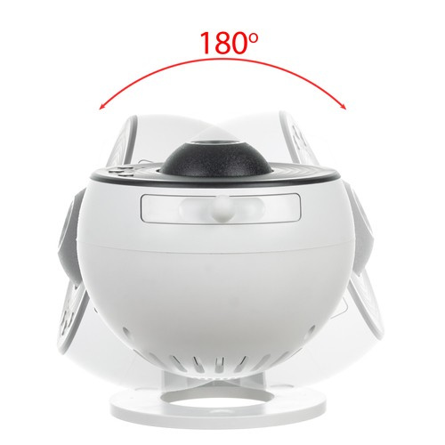 LED Stjärnprojektor – Nattlampa med 360° Rotation, 12 Bildskivor & Timer
