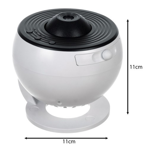 LED Stjärnprojektor – Nattlampa med 360° Rotation, 12 Bildskivor & Timer