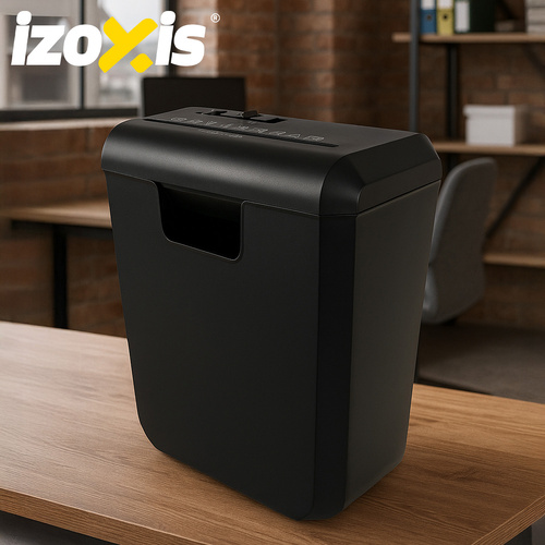 Dokumentförstörare P-2 10 L – Elektrisk Pappersstrimlare för 6 Ark med Backfunktion