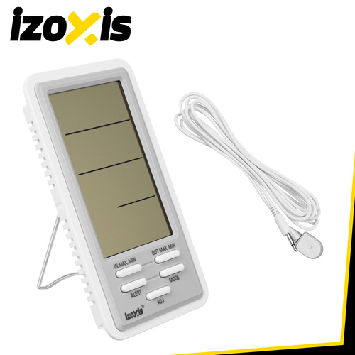 Trådlös Väderstation – Digital Termometer & Hygrometer med LCD-Display, Klocka & Alarm