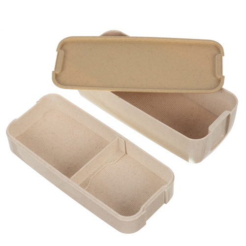 Matlåda 750 ml – Lunchlåda med 2 Fack, Bestick & Avdelare