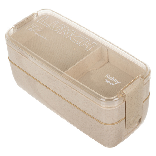 Matlåda 750 ml – Lunchlåda med 2 Fack, Bestick & Avdelare