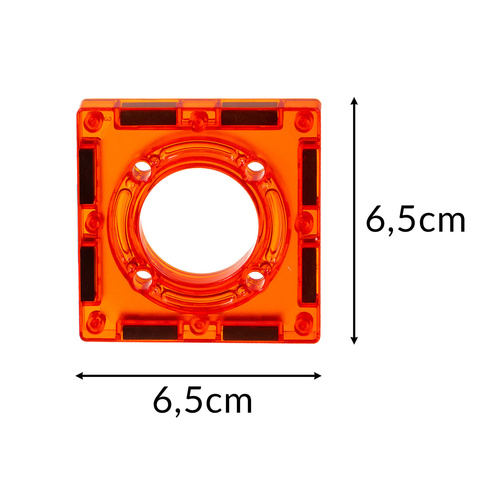 Magnetiska Byggklossar Kulbana 110 Delar – Magnetbana med LED & Kulor