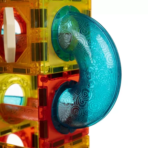 Magnetiska Byggklossar 77 Delar – Magnetbana med Lysande Bollar