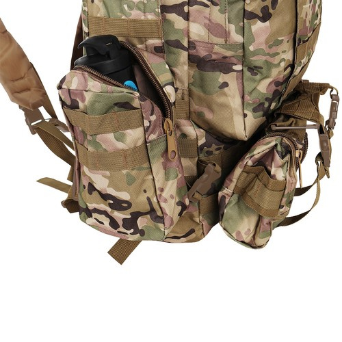 Militär Ryggsäck 45 L – Taktisk Vandringsryggsäck med MOLLE-System & Avtagbara Fickor