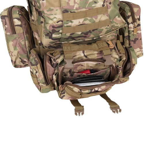 Militär Ryggsäck 45 L – Taktisk Vandringsryggsäck med MOLLE-System & Avtagbara Fickor