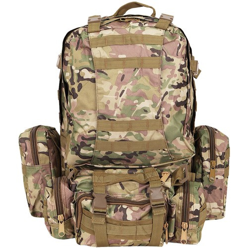 Militär Ryggsäck 45 L – Taktisk Vandringsryggsäck med MOLLE-System & Avtagbara Fickor