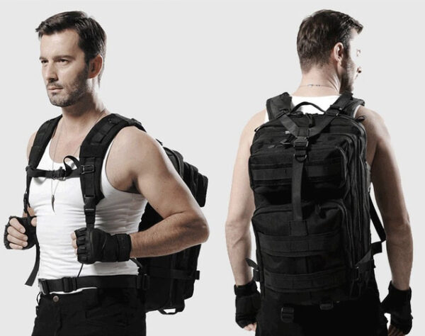 Militär Ryggsäck 35 L – Taktisk Vandringsryggsäck med MOLLE-System & Höftbälte