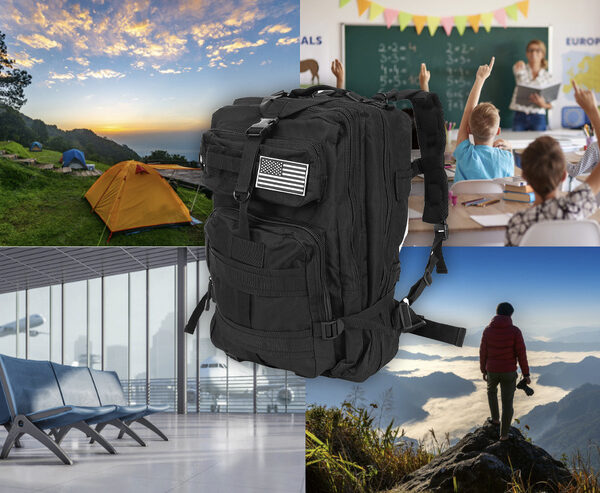 Militär Ryggsäck 35 L – Taktisk Vandringsryggsäck med MOLLE-System & Höftbälte