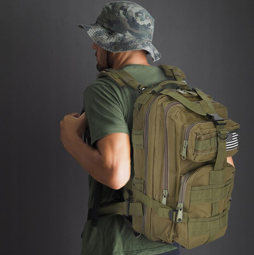 Militär Ryggsäck 35 L – Taktisk Vandringsryggsäck med MOLLE-System & Höftbälte