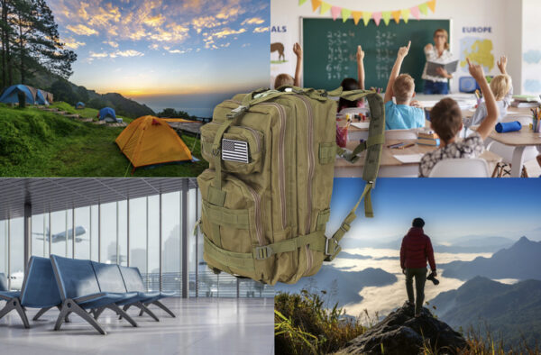 Militär Ryggsäck 35 L – Taktisk Vandringsryggsäck med MOLLE-System & Höftbälte