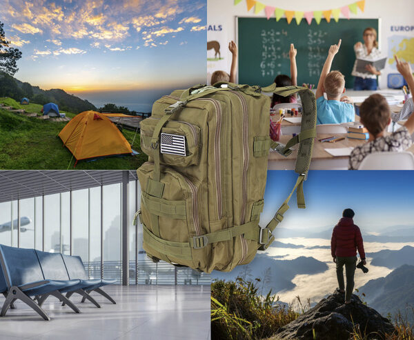 Militär Ryggsäck 35 L – Taktisk Vandringsryggsäck med MOLLE-System & Höftbälte
