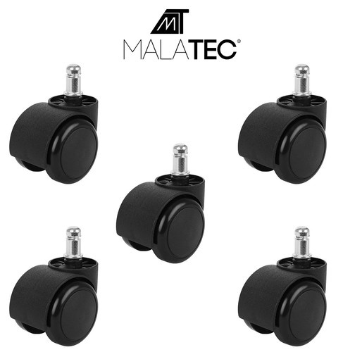 Kontorsstolshjul 5-pack – Tysta Ersättningshjul 11 mm