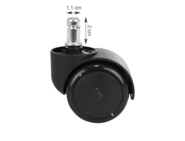 Kontorsstolshjul 5-pack – Tysta Ersättningshjul 11 mm