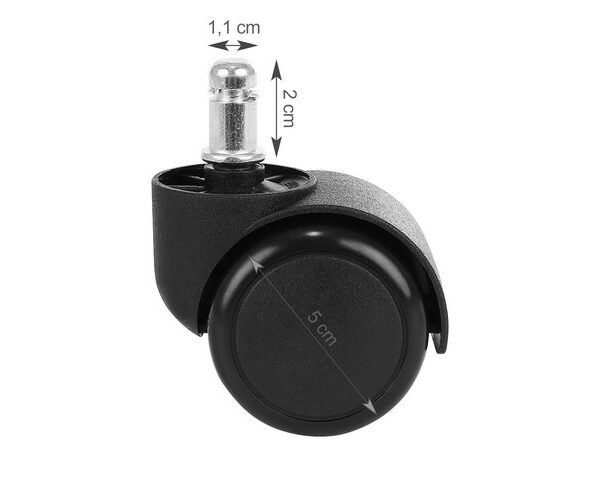 Kontorsstolshjul 5-pack – Tysta Ersättningshjul 11 mm