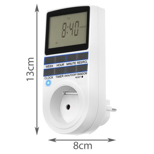 Digital På/Av-Timer – Veckotimer 16 A med LCD-Display