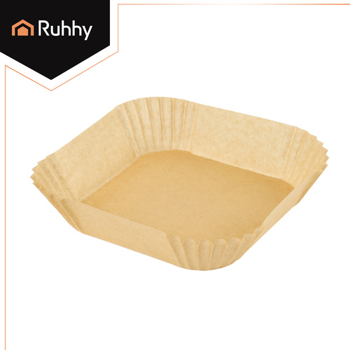 Airfryer Bakplåtspapper 100-pack – Pappersinsatser för Varmluftsfritös 20 x 20 cm