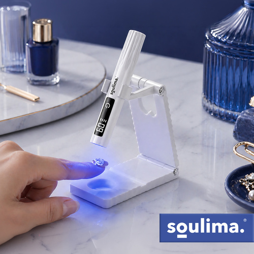Portabel UV/LED-Lampa – Trådlös Nagellampa med LCD & USB-C