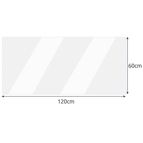 Transparent Skyddsmatta 120 x 60 cm – Bordsskydd i PVC 1 mm