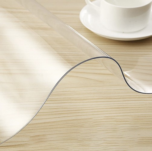 Transparent Skyddsmatta 120 x 60 cm – Bordsskydd i PVC 1 mm