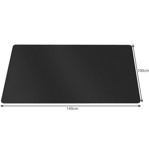 Skyddsmatta för Kontorsstol 100 x 140 cm – Golvskydd i Polypropen för Hårda Golv, Svart