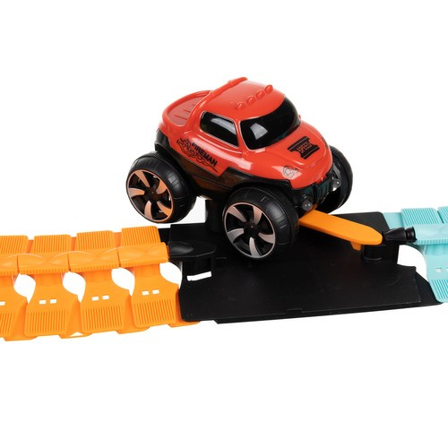 Racerbana 196 Delar – Flexibel Bilbana med LED-bil